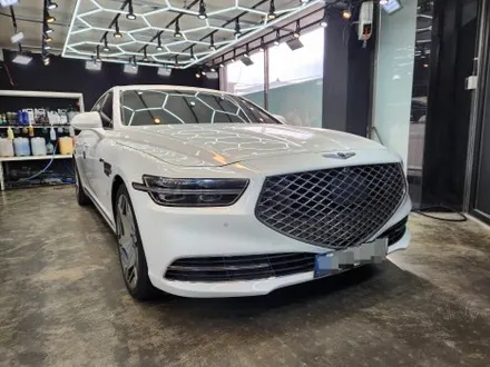 대전 자동차 랩핑 제네시스 G90 크롬죽이기 크롬딜리트 / 대전 도안동