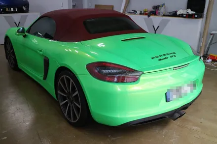 포르쉐 박스터 전체랩핑 에이버리 다크옐로우 PORSCHE BOXSTER / 대전 도안동