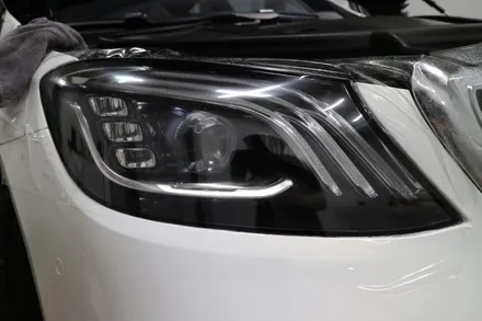 벤츠 S63 (65) amg 화이트골드 전체랩핑 / 대전 도안동