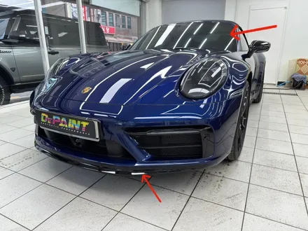 포르쉐 911 GTS 윈드쉴드 및 프론트립 PPF 시공 - STEK 양재 디페인트 / 강남, 개포, 양재