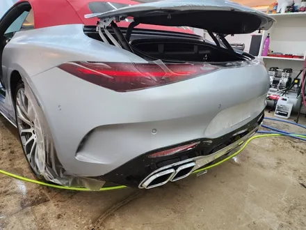 벤츠 SL63AMG 무광실버 STEK PPF 1인시공 / 강남, 개포, 양재