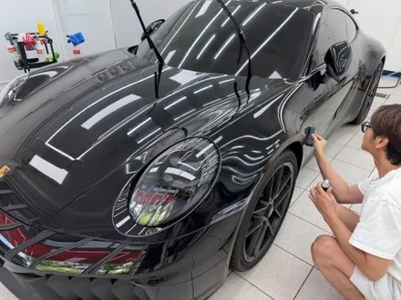포르쉐 911GTS, 992.2 전면유리 보호필름 및 루프 PPF,유리막 코팅, 휠, 가죽 UG코팅, 서초 PPF / 강남, 개포, 양재