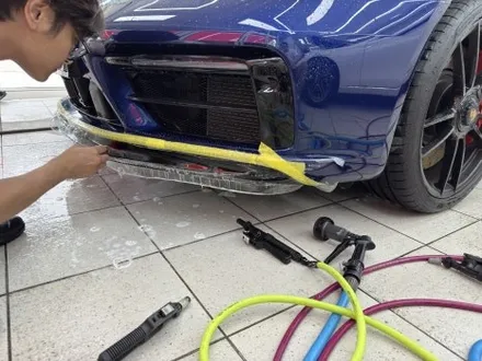포르쉐 911 GTS 윈드쉴드 및 프론트립 PPF 시공 - STEK 양재 디페인트 / 강남, 개포, 양재
