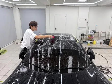 포르쉐 911GTS, 992.2 전면유리 보호필름 및 루프 PPF,유리막 코팅, 휠, 가죽 UG코팅, 서초 PPF / 강남, 개포, 양재