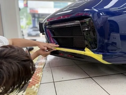 포르쉐 911 GTS 윈드쉴드 및 프론트립 PPF 시공 - STEK 양재 디페인트 / 강남, 개포, 양재