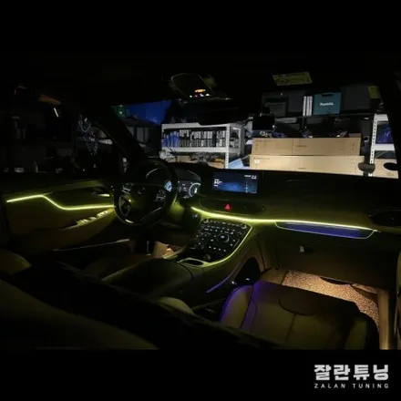 평택안성 더뉴싼타페엠비언트 싼타페TM 페이스리프트 실내 무드등 시공 잘란튜닝 / 경기 안성