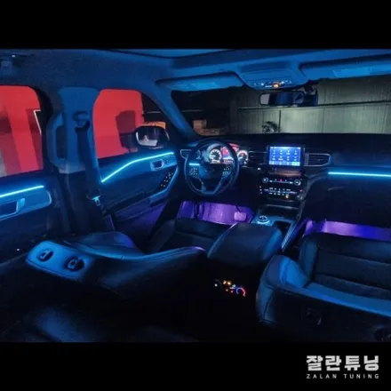 차 안에서 느끼는 매일 새로운 분위기, 포드 익스플로러 엠비언트 완전 매력있네 / 경기 안성