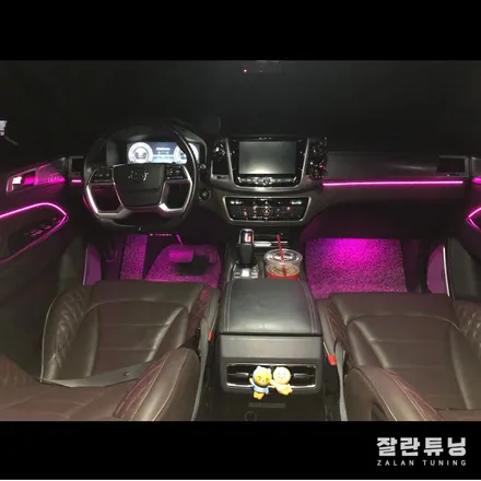 올 뉴 렉스턴 엠비언트 실내 무드등으로 투박한SUV에 감성추가요~ / 경기 안성