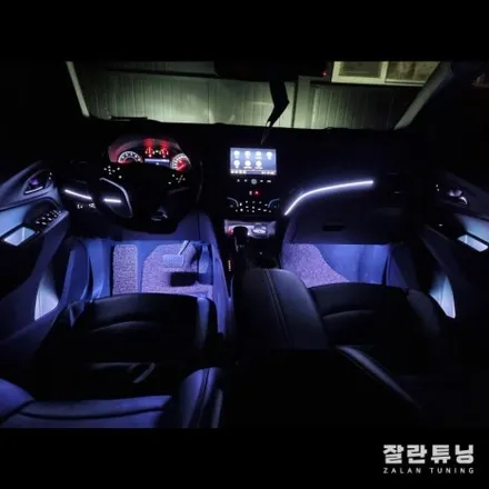쉐보레 이쿼녹스 엠비언트 순정처럼 깔끔하게 이질감 전혀없는 실내무드등 평택안성 잘란튜닝에서 / 경기 안성