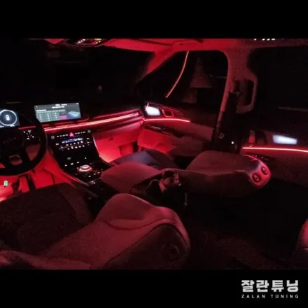 카니발KA4엠비언트 무드등으로 더욱 감성적인 실내분위기 연출 평택안성 잘란튜닝 / 경기 안성