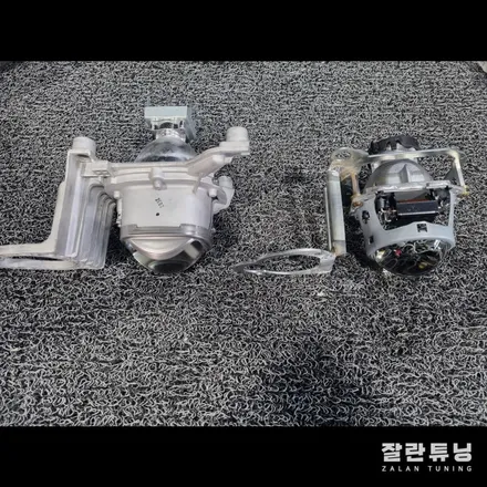 싼타페DM 야간에 낮은 라이트광량으로 불편하다면 내구성 최강의 수입반사판과 필립스얼티논 HID로 한방에 해결하세요 / 경기 안성