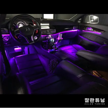 벤츠 CLS 63AMG 언제까지 주황색쓸꺼야!? 광량업 엠비언트로 실내분위기 살리기 평택안성 잘란튜닝 이천 천안 / 경기 안성