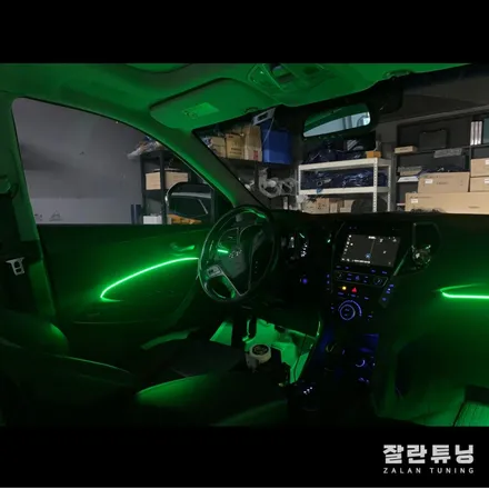 싼타페DM 엠비언트튜닝으로 어두웠던 실내를 화사하게 꾸미기 평택안성 잘란튜닝 / 경기 안성