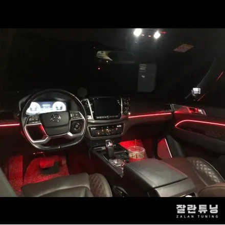 올 뉴 렉스턴 엠비언트 실내 무드등으로 투박한SUV에 감성추가요~ / 경기 안성