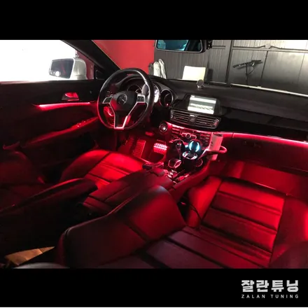 벤츠 CLS 63AMG 언제까지 주황색쓸꺼야!? 광량업 엠비언트로 실내분위기 살리기 평택안성 잘란튜닝 이천 천안 / 경기 안성