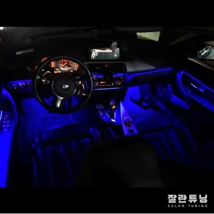 평택안성 BMW 4시리즈F32 실내는 역시 비노출 엠비언트로 가성비튜닝 / 경기 안성