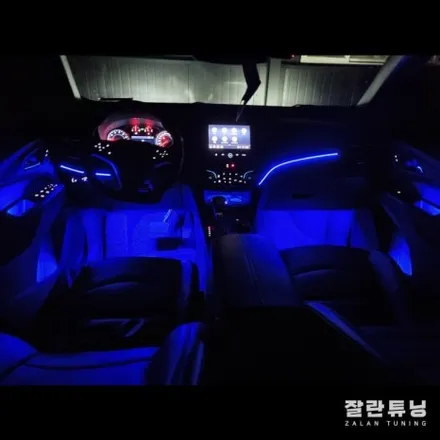 쉐보레 이쿼녹스 엠비언트 순정처럼 깔끔하게 이질감 전혀없는 실내무드등 평택안성 잘란튜닝에서 / 경기 안성