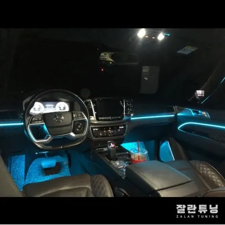 올 뉴 렉스턴 엠비언트 실내 무드등으로 투박한SUV에 감성추가요~ / 경기 안성