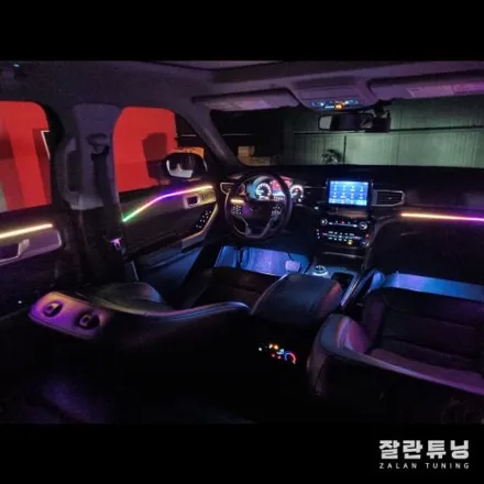 차 안에서 느끼는 매일 새로운 분위기, 포드 익스플로러 엠비언트 완전 매력있네 / 경기 안성