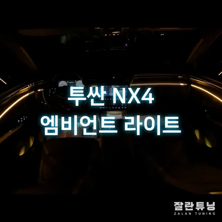 평택안성 투싼NX4 엠비언트 라이트 갓성비튜닝 실내무드등 / 경기 안성