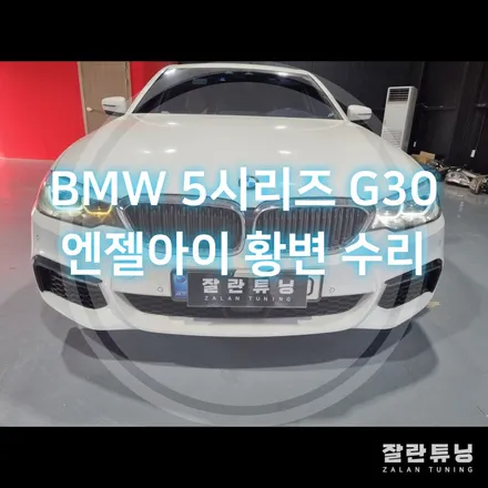 BMW 5시리즈 G30 엔젤아이 엔젤링 코로나링 황변현상 수리 / 경기 안성