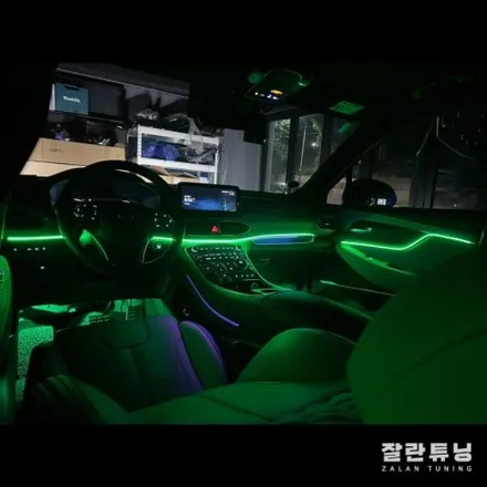 평택안성 더뉴싼타페엠비언트 싼타페TM 페이스리프트 실내 무드등 시공 잘란튜닝 / 경기 안성