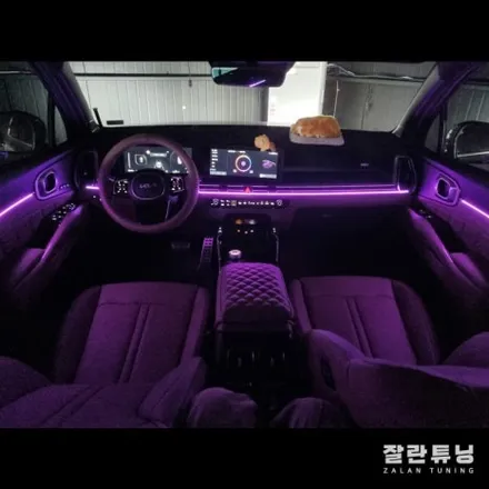 쏘렌토MQ4페리 엠비언트 더뉴쏘렌토MQ4 실내무드등 모든 설정은 순정과 똑같이 네비로 / 경기 안성