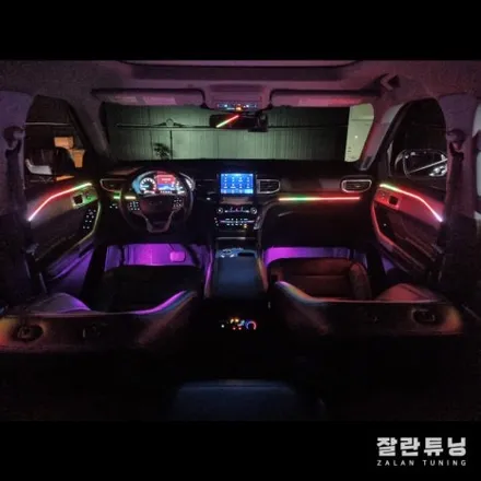 차 안에서 느끼는 매일 새로운 분위기, 포드 익스플로러 엠비언트 완전 매력있네 / 경기 안성