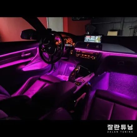 BMW 4시리즈 F32 엠비언트 어두웠던 실내를 화사하고 아름답게만들어드립니다 평택안성앰비언트 잘란튜닝 / 경기 안성