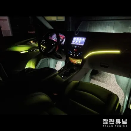 쉐보레 이쿼녹스 엠비언트 순정처럼 깔끔하게 이질감 전혀없는 실내무드등 평택안성 잘란튜닝에서 / 경기 안성