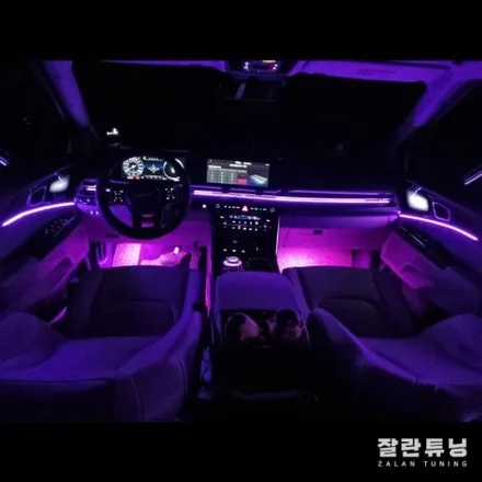 카니발KA4엠비언트 무드등으로 더욱 감성적인 실내분위기 연출 평택안성 잘란튜닝 / 경기 안성