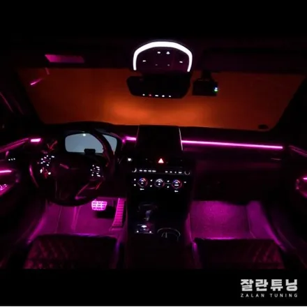 제네시스 G70 가성비좋은 실내튜닝하면 역시 엠비언트가 답이죠 평택안성 잘란튜닝 / 경기 안성