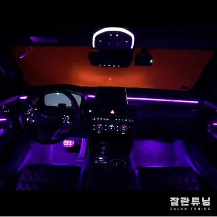 제네시스 G70 가성비좋은 실내튜닝하면 역시 엠비언트가 답이죠 평택안성 잘란튜닝 / 경기 안성