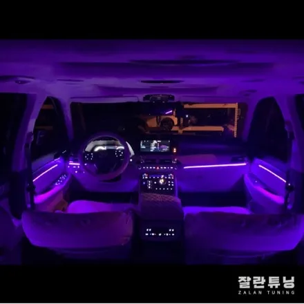 펠리세이드 엠비언트 자동차 실내에 포인트를 주고싶다면?? 무드등이 답이지 평택안성 잘란튜닝 / 경기 안성