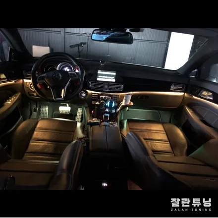 벤츠 CLS 63AMG 언제까지 주황색쓸꺼야!? 광량업 엠비언트로 실내분위기 살리기 평택안성 잘란튜닝 이천 천안 / 경기 안성
