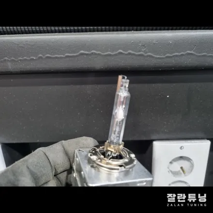 싼타페DM 전조등 광도미달 라이트 반사판크롬증착 수리로 정기검사 통과 / 경기 안성