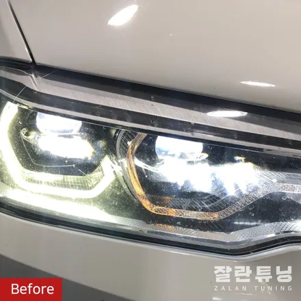 평택안성 BMW5시리즈G30 라이트황변 엔젤아이황변 / 경기 안성