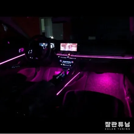 아반떼CN7 엠비언트광량업 + 도어트림 확장시공 평택안성CN7무드등 잘란튜닝 / 경기 안성