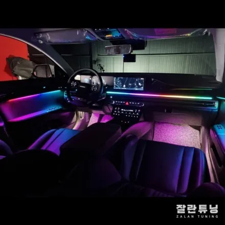 디올뉴그랜저GN7 엠비언트 순정보다 더욱 화려하고 고급스러운 느낌으로 눈부심없는 무드등 평택엠비언트 잘란튜닝 / 경기 안성