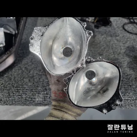 더뉴 K5 정기검사 광도부적합 라이트 반사판 교체로 100% 합격 전조등을 켜도 앞이 보이지않는 야간운전이 두렵다면?? / 경기 안성