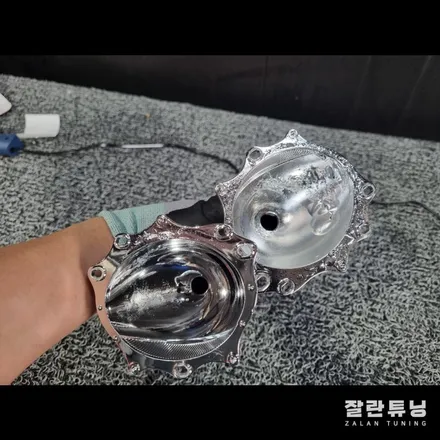 싼타페DM 라이트밝기 개선 정기검사 광도부적합 라이트 수리 / 경기 안성