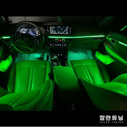 쏘나타DN8 비노출엠비언트라이트 왜 뒤에는 없는거야!? 잘란튜닝에서 쏘나타DN8 비노출무드등으로 광량업하면서 뒷자리까지 확장!! 평택안성청주이천오산충북 / 경기 안성
