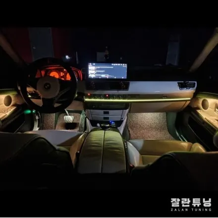 BMW 7시리즈 E65 광량업 엠비언트시공으로 실내도 더욱 고급스럽게 변신!! 평택안성 잘란튜닝 / 경기 안성