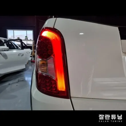 렉스턴W 후미등 점등불량 고장 빛이 약해짐 면발광 LED 수리 / 경기 안성