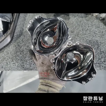 더뉴 K5 정기검사 광도부적합 라이트 반사판 교체로 100% 합격 전조등을 켜도 앞이 보이지않는 야간운전이 두렵다면?? / 경기 안성