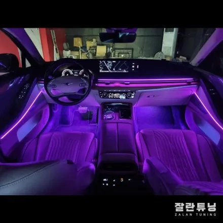 제네시스G80 RG3엠비언트 제대로된 차량실내 분위기 전환!! 깔끔하고 순정같은 실내무드등 / 경기 안성