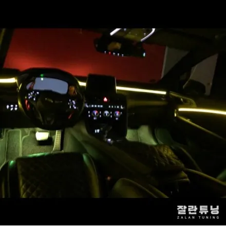 제네시스 G70 가성비좋은 실내튜닝하면 역시 엠비언트가 답이죠 평택안성 잘란튜닝 / 경기 안성