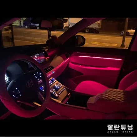펠리세이드 엠비언트 자동차 실내에 포인트를 주고싶다면?? 무드등이 답이지 평택안성 잘란튜닝 / 경기 안성