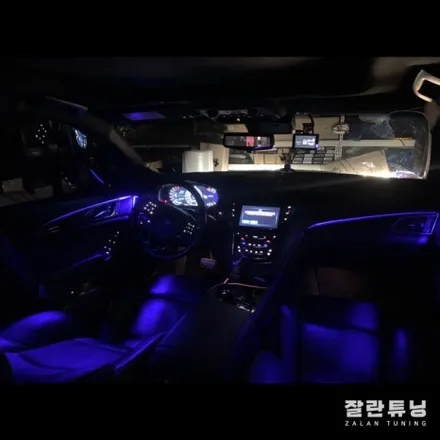 캐딜락 CTS 실내무드등 순정은 너무 약해!! 엠비언트 광량업그레드 평택안성 잘란튜닝 / 경기 안성