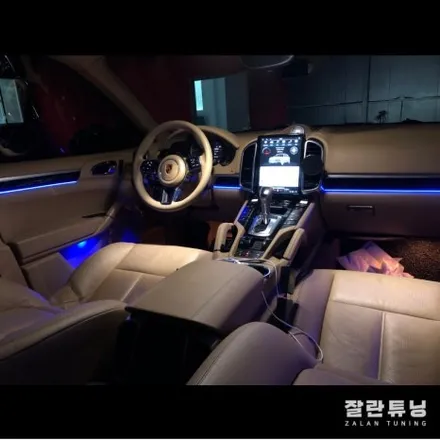 포르쉐 카이엔 엠비언트 실내무드등 평택안성 잘란튜닝 / 경기 안성